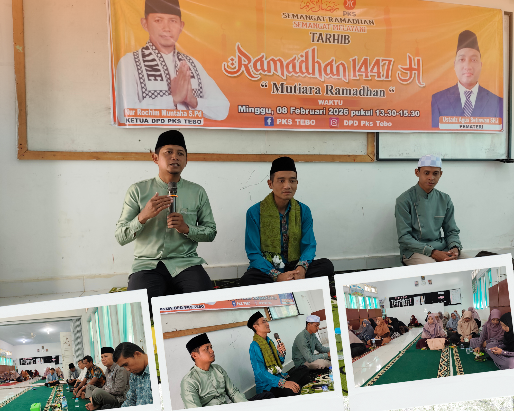 Sambut Ramadhan 1447 H, Puluhan Kader PKS Tebo Gelar Tarhib Bersama Ustadz Agus Setiawan,S.H.I